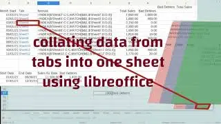 using libreoffice collate data from multiple tabs - INDEX, MATCH and SUMIFS formulas