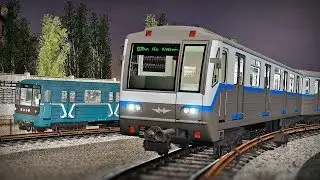 НАЗЕМНАЯ ЛИНИЯ МЕТРО! ПОЕЗДКА НА 81-717.6 И СИНХРОННЫЙ ЗАЕЗД В ДЕПО - GARRY'S MOD METROSTROI