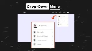 How to make Drop-down Menu with HTML, CSS & JavaScript