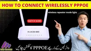 D Link DIR 803 | Wirelessly PPPOE Configuration | Wireless Repeater Mode 5ghz