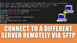 [🔴LIVE] How to connect remote server from local server using SFTP command via SSH?