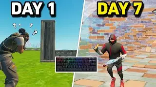 1 WEEK Fortnite KBM Progression! (Controller to KBM)