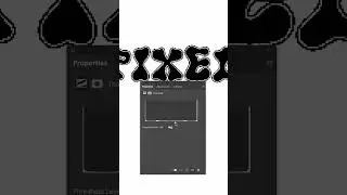 Создание пиксельного текста за 30 секунд в  #photoshop #фотошоп