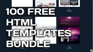 100 HTML CSS BOOSTRAP free template bundle download