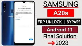 Samsung A20s Frp Bypass Android 11 Without Pc | Samsung A20s google account bypass android 11