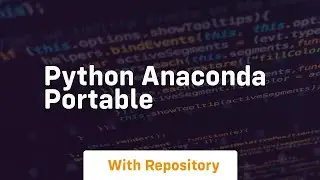 python anaconda portable