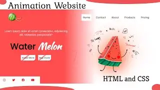 Modern Animation Website using HTML and CSS.