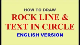 HOW TO DRAW ROCK LINE AND CIRCLE IN TEXT WITH AUTO LISP | AutoCAD