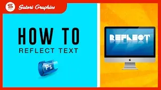 HOW TO REFLECT TEXT IN PHOTOSHOP - Photoshop Reflect Text Effect Video Guide
