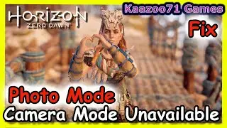 Horizon Zero Dawn Photo Mode Camera Control Unavailable