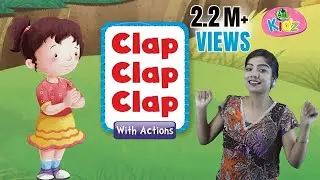 Two Little Hands To Clap Clap Clap Rhyme With Lyrics I English Kids Songs | Learning Videos For Kids