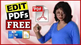 How to Edit PDF File For FREE  I Edit PDF in WORD, GOOGLE DOCS, LIBREOFFICE