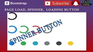 loading page in boostrap | spinner in bootstrap 4 | bootstrap 4 tutorial