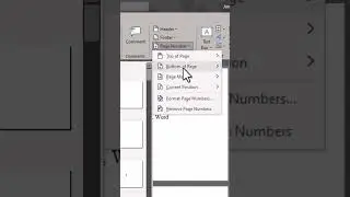 How to Insert Page Numbers in Microsoft Word.