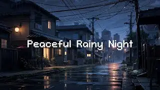 Peaceful Rainy Night 🌧️ Lofi Chill Night ☂️ Lofi Beats To Study/ Chill