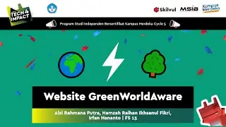 Website GreenWorldAware - Tim FS 13 - Skilvul #Tech4Impact Cycle 5