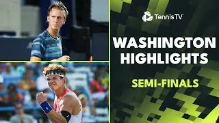 Korda Takes On Tiafoe; Shelton & Cobolli Clash | Washington 2024 Semi-Finals Highlights