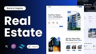 Build & Deploy Modern Real Estate Website with React, Next.js, Tailwindcss, Shadcn & Aos Animation