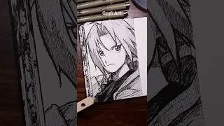 [ASMR] Drawing Edward Elric ⚙️ - FULLMETAL ALCHEMIST 