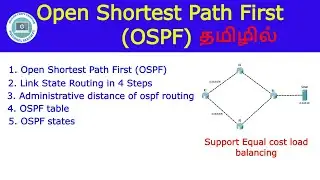 OSPF protocol full details (Network Layer) Tamil.