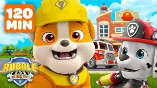 Rubble's Top Construction Moments! w/ PAW Patrol Marshall & Mix | 2 Hour Compilation | Rubble & Crew