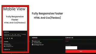 Fully Responsive Footer Section- HTML With CSS-Speed Code, Source-code  