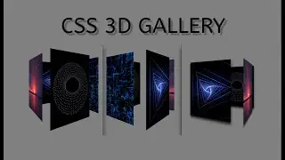 3D Animated Images Rotating Gallery | CSS 3D Animation Effect