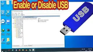 How To Enable Or Disable USB Ports In PC /Laptops \ USB Block karnay Ka Tareeqa