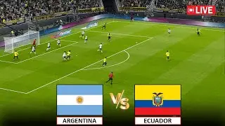 🔴Live : Argentina vs Ecuador I Live Football Match Today I International Match I PES 21 GAMEPLAY