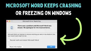 How to Fix Microsoft Word Keeps Crashing or Freezing on Windows 11