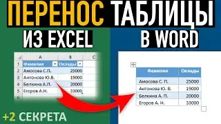 Перенос таблицы Эксель в Ворд ➤ Возможности Word