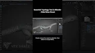 Essential Topology Tool in Blender- Slide Relax Brush #Blender #Tutorials