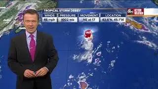 Tropical Storm Debby Update | Tracking the Tropics