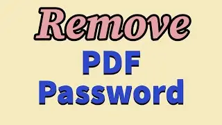 🔑How to Remove a Password from a PDF📝