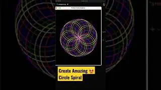 Love coding ❤️❤️ Print Amazing Circle Spiral using python #shorts #coding #programming