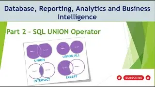 2 - SQL UNION Operator | UNION | UNION ALL I INTERSECT | EXCEPT