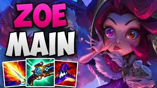 CHALLENGER ZOE MAIN SOLO CARRIES HIS TEAM! | CHALLENGER ZOE MID GAMEPLAY | Patch 14.10 S14