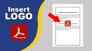 How to insert a logo into an existing pdf file using Adobe Acrobat Pro DC