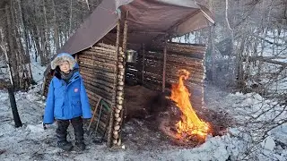 Bushcraft Survival Shelter - No Tent No Sleeping Bag Winter Camping