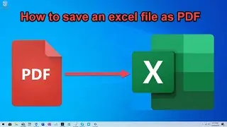 How to save an excel file as PDF