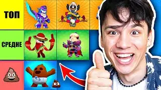 ТОП СКИНЫ ОТ ХУДШЕГО К ЛУЧШЕМУ В BRAWL STARS!🤩 ВЫБРАЛ САМЫЕ КРУТЫЕ СКИНЫ В ИГРЕ!😎