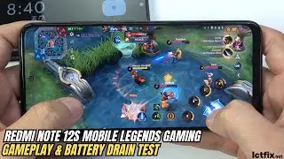 Xiaomi Redmi Note 12S Mobile Legends Gaming test MLBB | Helio G96, 90Hz Display