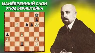 Манёвренный слон. Шахматный этюд Бернштейна, 1913 год. Шахматная композиция. Лучшие шахматные этюды