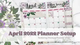 April 2022 Planner Setup B6 PrintPression & Everything Simple Planner | Spring Monthly Overview