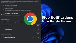 Google Chrome Site Settings - Stop unwanted notifications from Google Chrome Web Browser [2023]