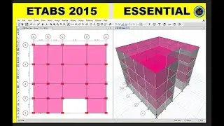 Project 6, Four Stories Building Evaluation In ETABS 205 Essential Training