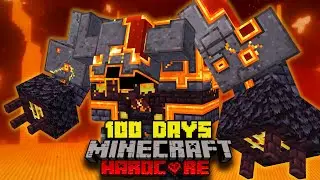 100 Days in the MODDED Nightmare Nether in Hardcore Minecraft