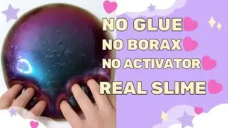 How To Make A ❌No Glue ,❌No Borax Slime / Homemade Diy Slime without❌ glue, ❌borax , ❌activator !!?