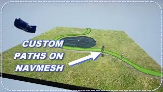 Custom Paths On NavMesh; UNREAL ENGINE