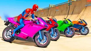 HOMEM ARANHA E AMIGOS SALTO COM MOTO! MOTOS COM SPIDERMAN - IR GAMES